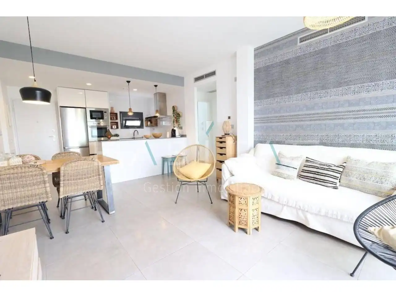 Sala de estar de Casa o chalet en venta en Pilar de la Horadada con Aire acondicionado, Terraza y Amueblado