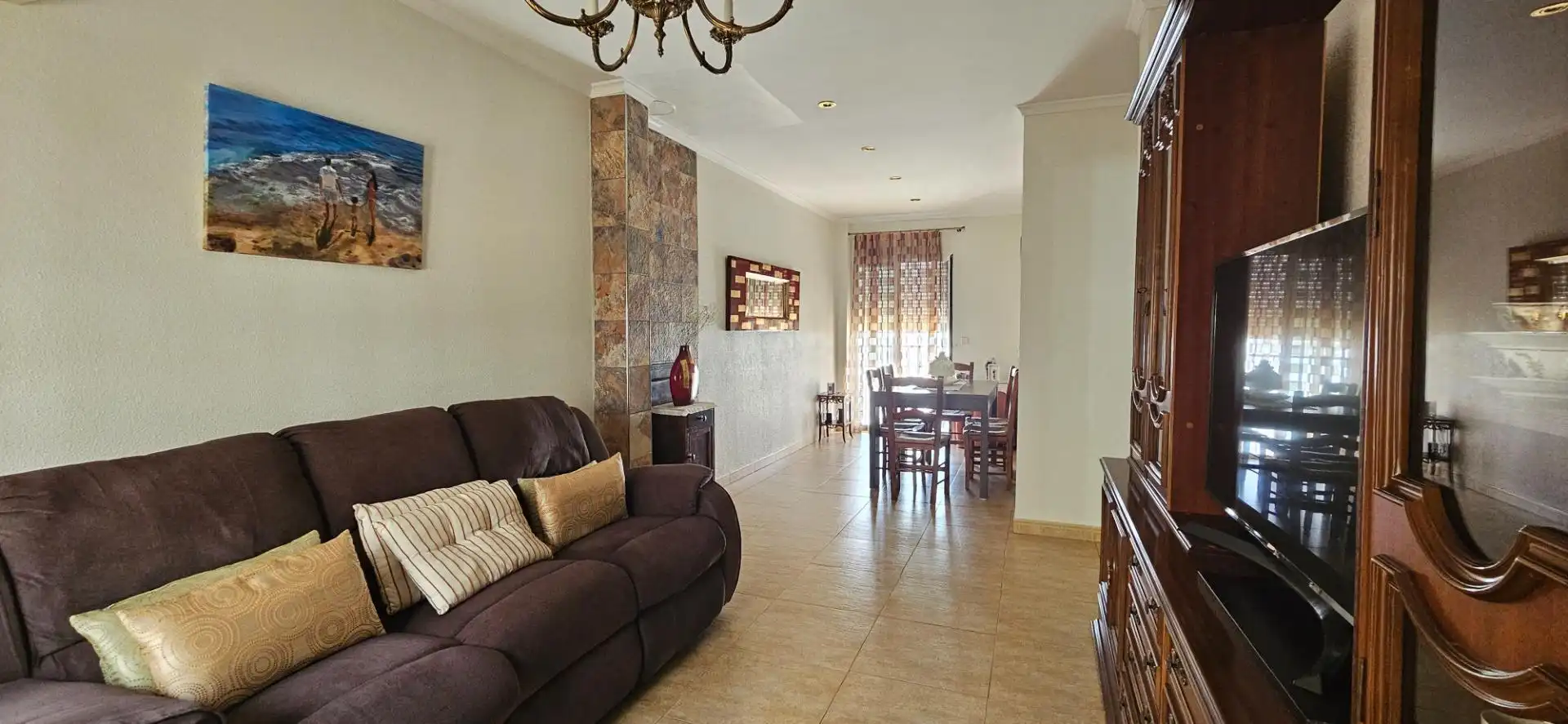 Living room of Houses for sale in Archena  with Storage room, Furnished and Balcony