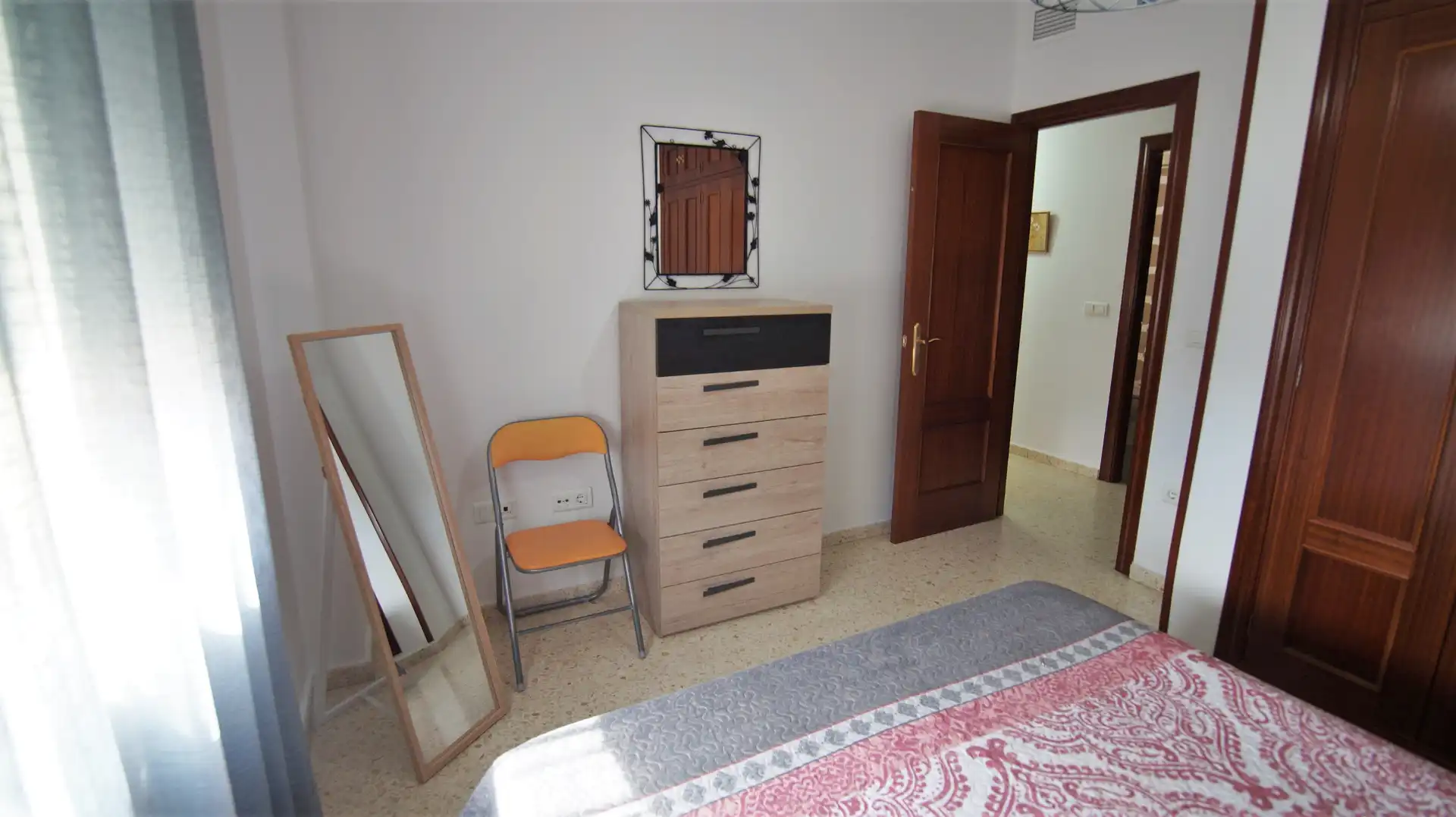 Bedroom of Flat for rent in Badajoz  with Air Conditioner, Furnished and Oven