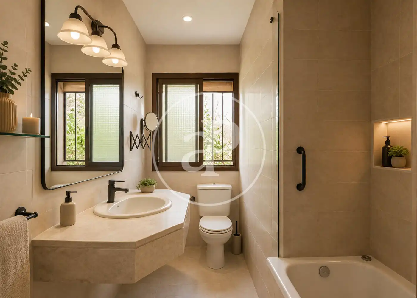 Baño de Casa adosada en venta en Madrid con Calefacción, Jardín privado y Piscina