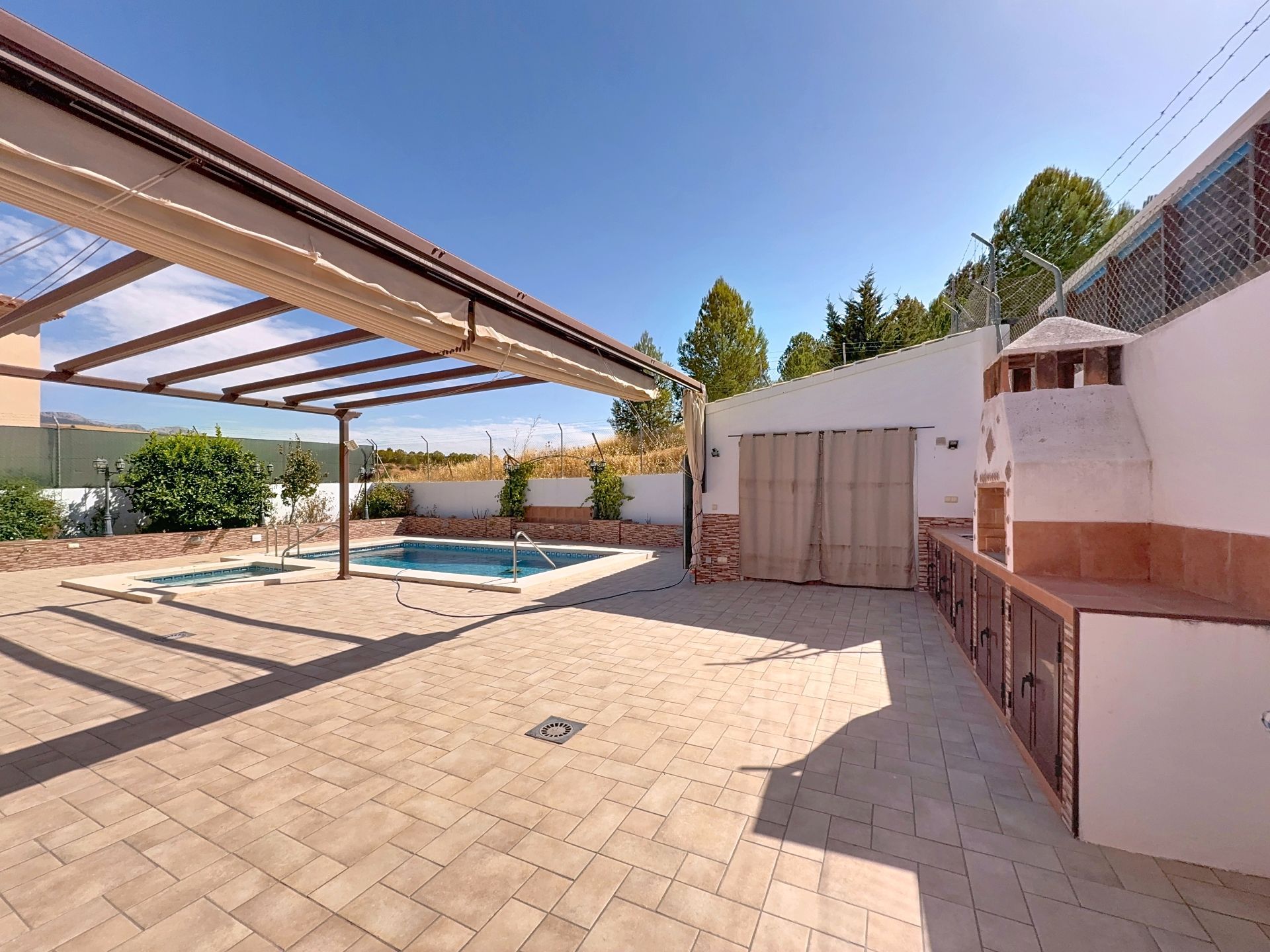 Swimming pool of House or chalet for sale in Casabermeja  with Air Conditioner, Terrace and Swimming Pool