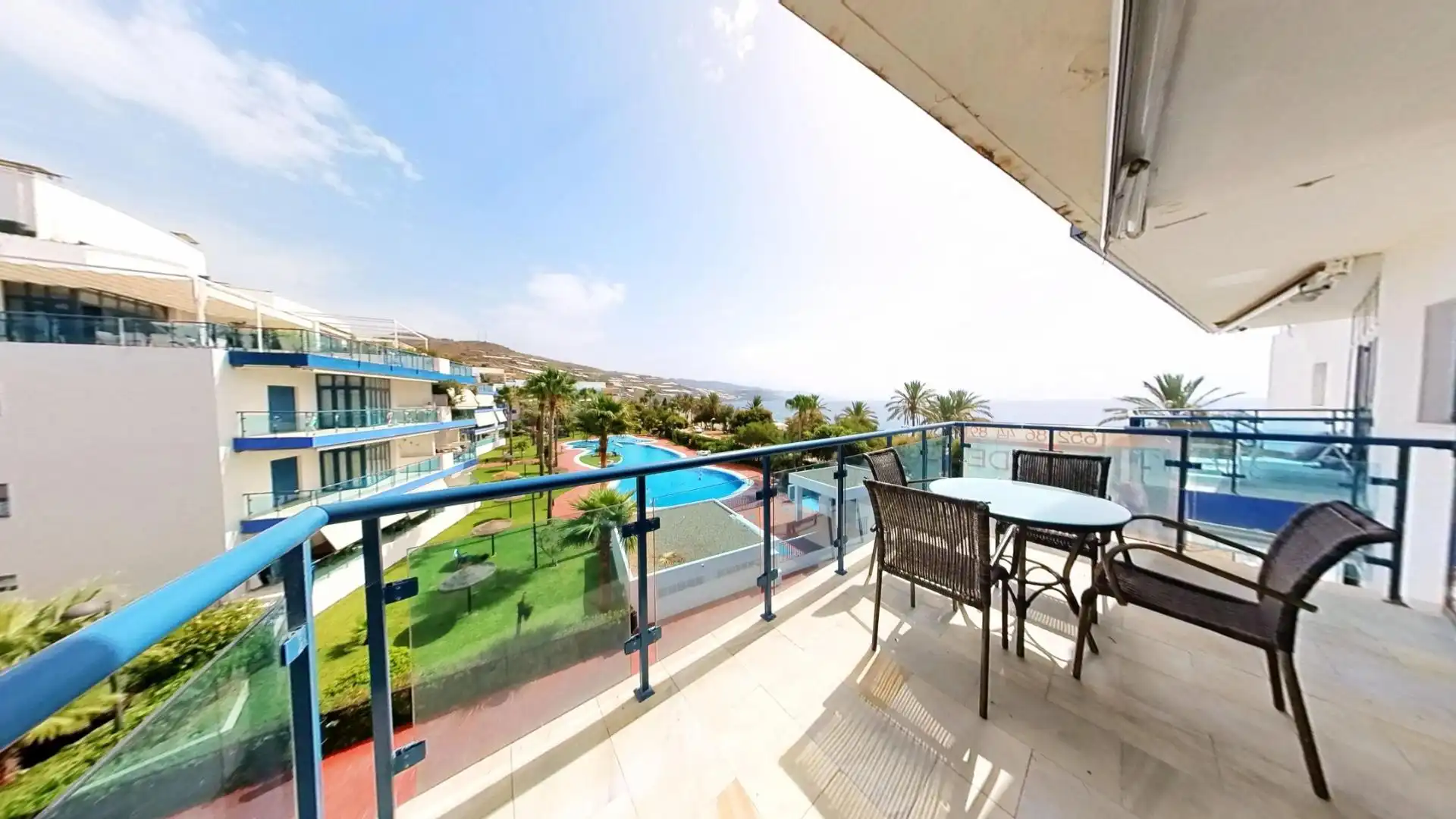 Terrasse von Wohnung zum Verkauf in Gualchos mit Klimaanlage, Heizung und Terrasse