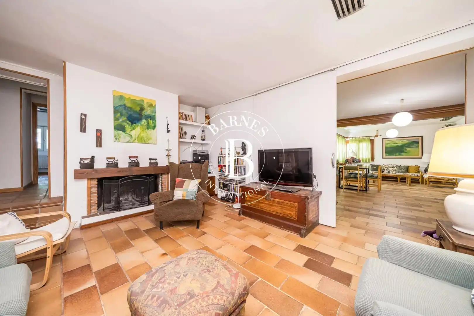 Sala de estar de Casa o chalet en venta en Ribatejada con Aire acondicionado, Calefacción y Piscina