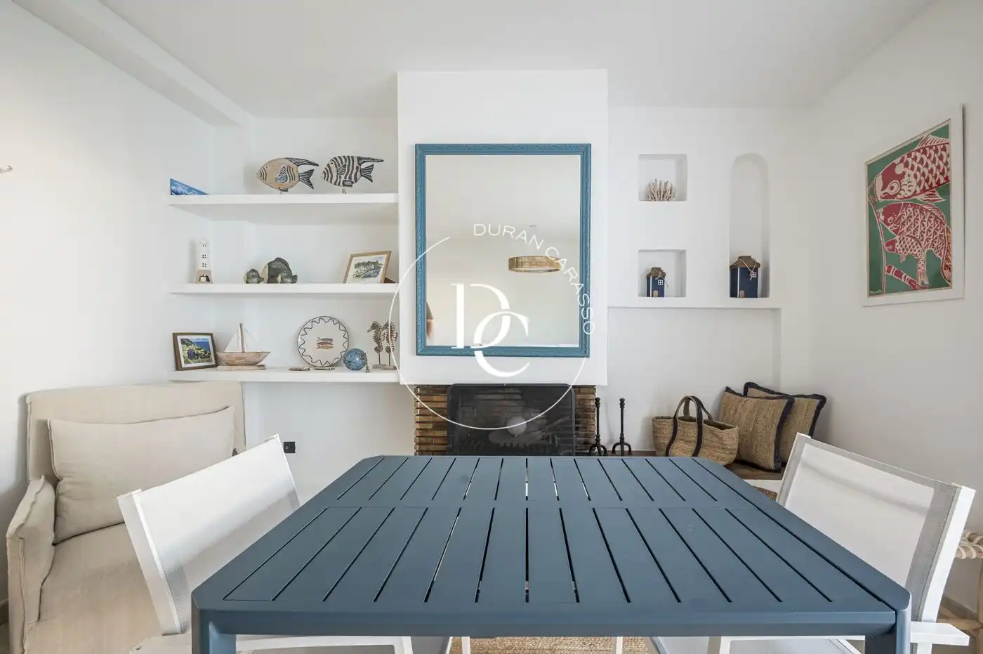 Esszimmer von Wohnung zum Verkauf in Sitges mit Klimaanlage, Heizung und Privatgarten
