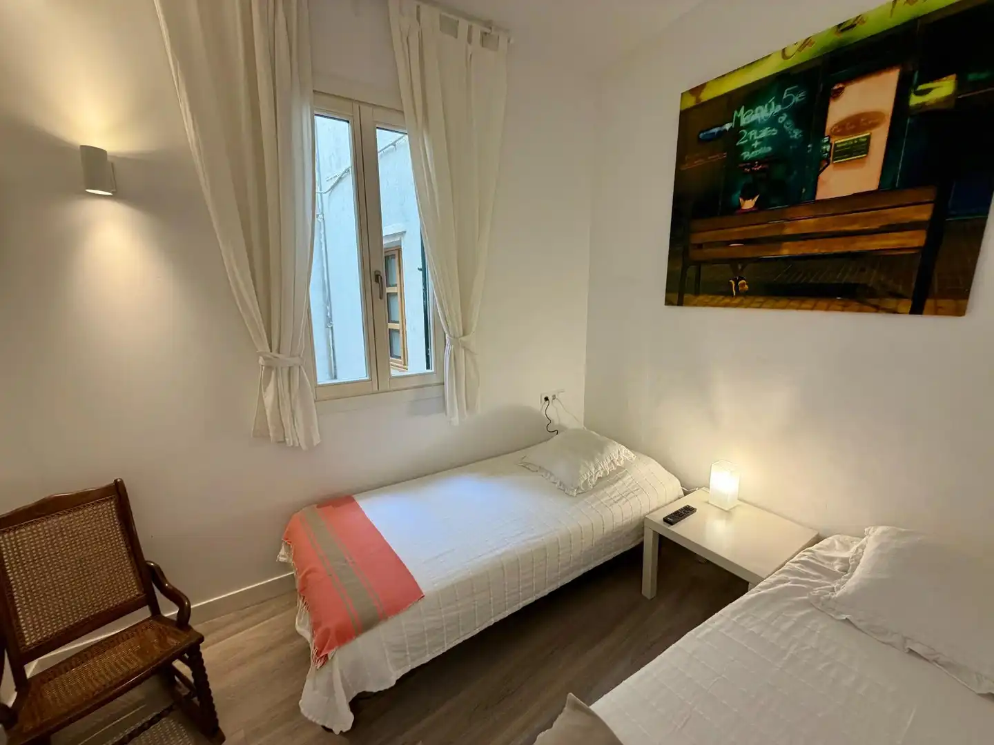 Bedroom of Flat for rent in  Palma de Mallorca  with Air Conditioner, Heating and Parquet flooring