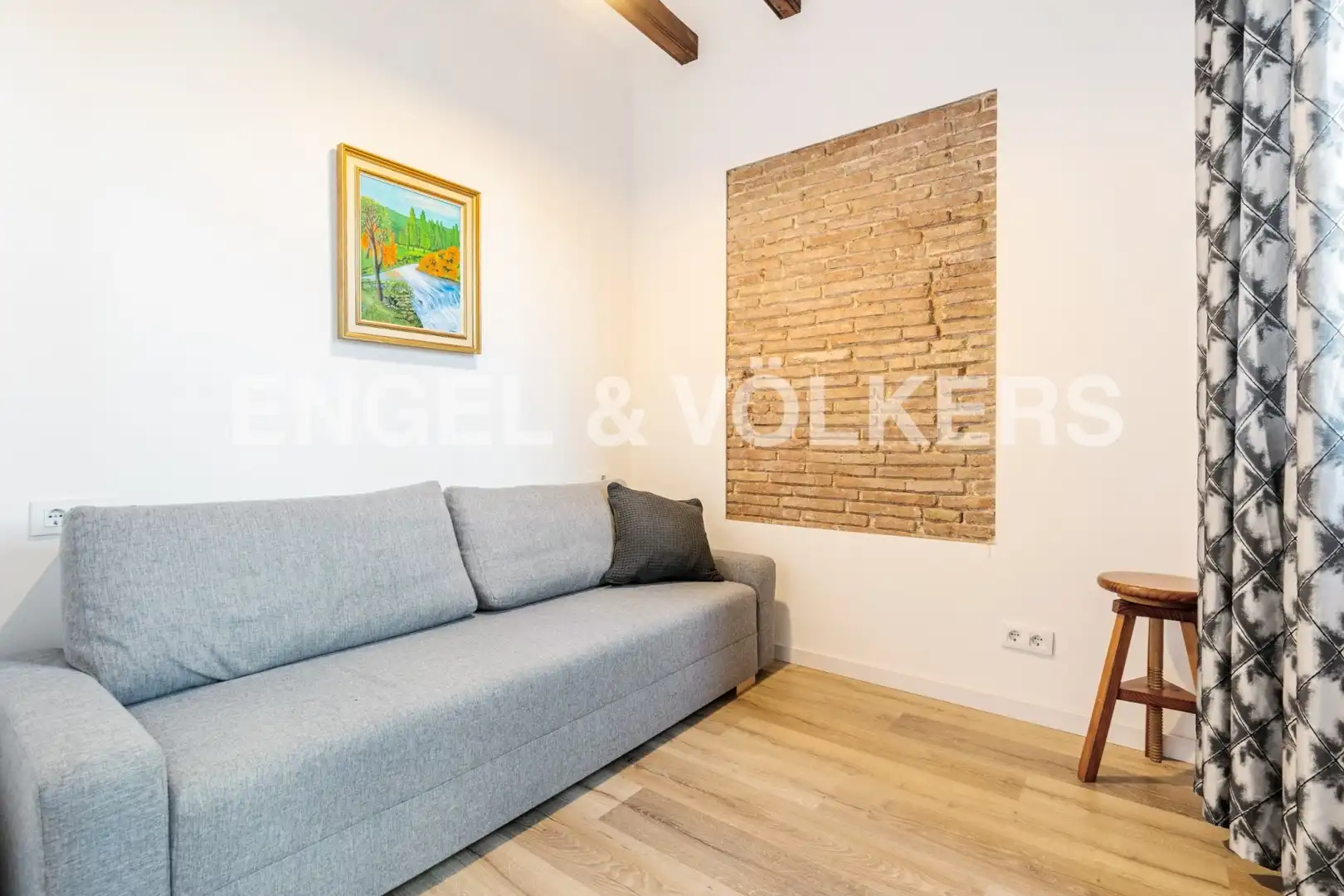 Sala de estar de Piso de alquiler en Barcelona con Aire acondicionado, Calefacción y Parquet