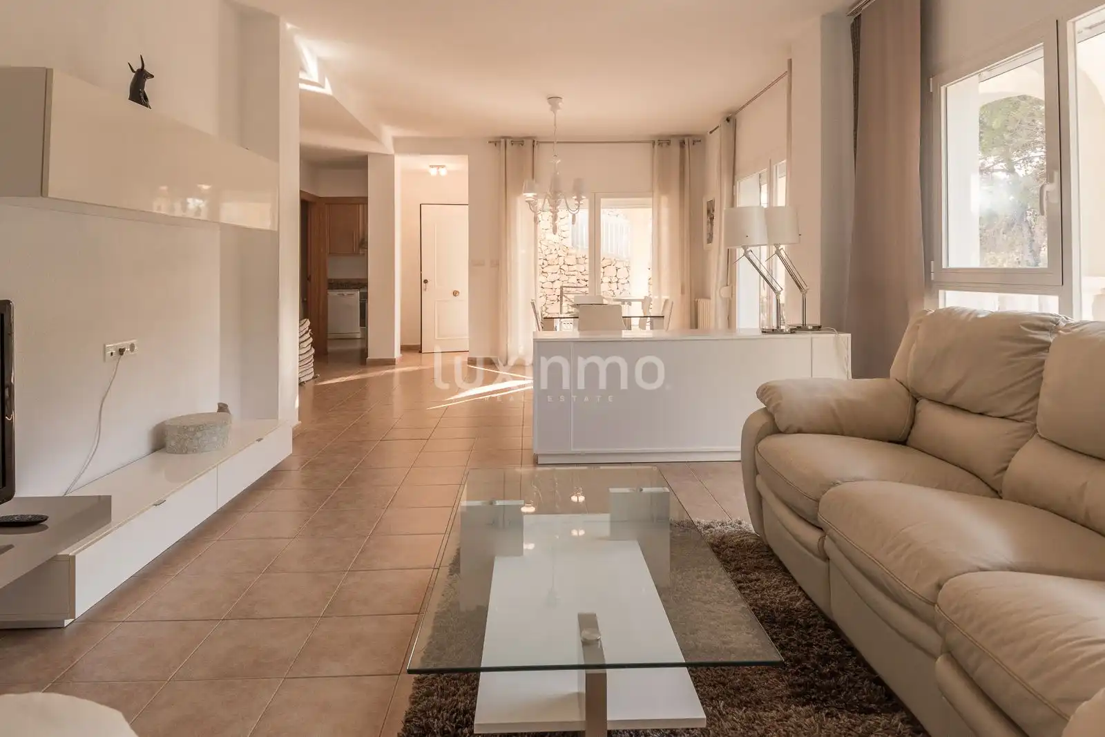 Sala de estar de Casa o chalet en venta en Altea con Aire acondicionado, Calefacción y Jardín privado