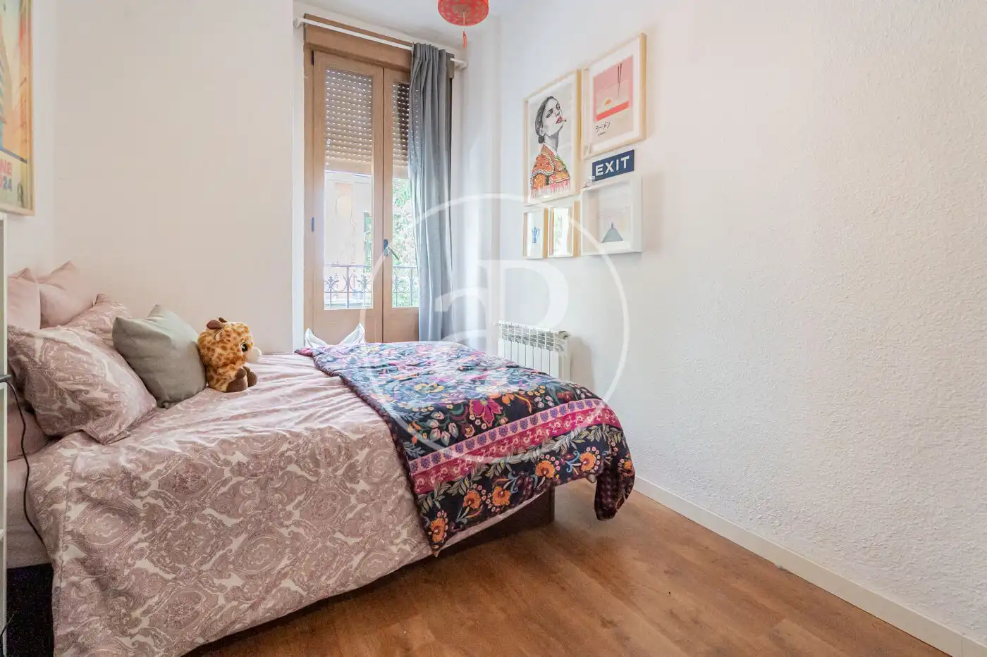 Bedroom of Flat for rent in Madrid  with Air Conditioner, Heating and Balcony