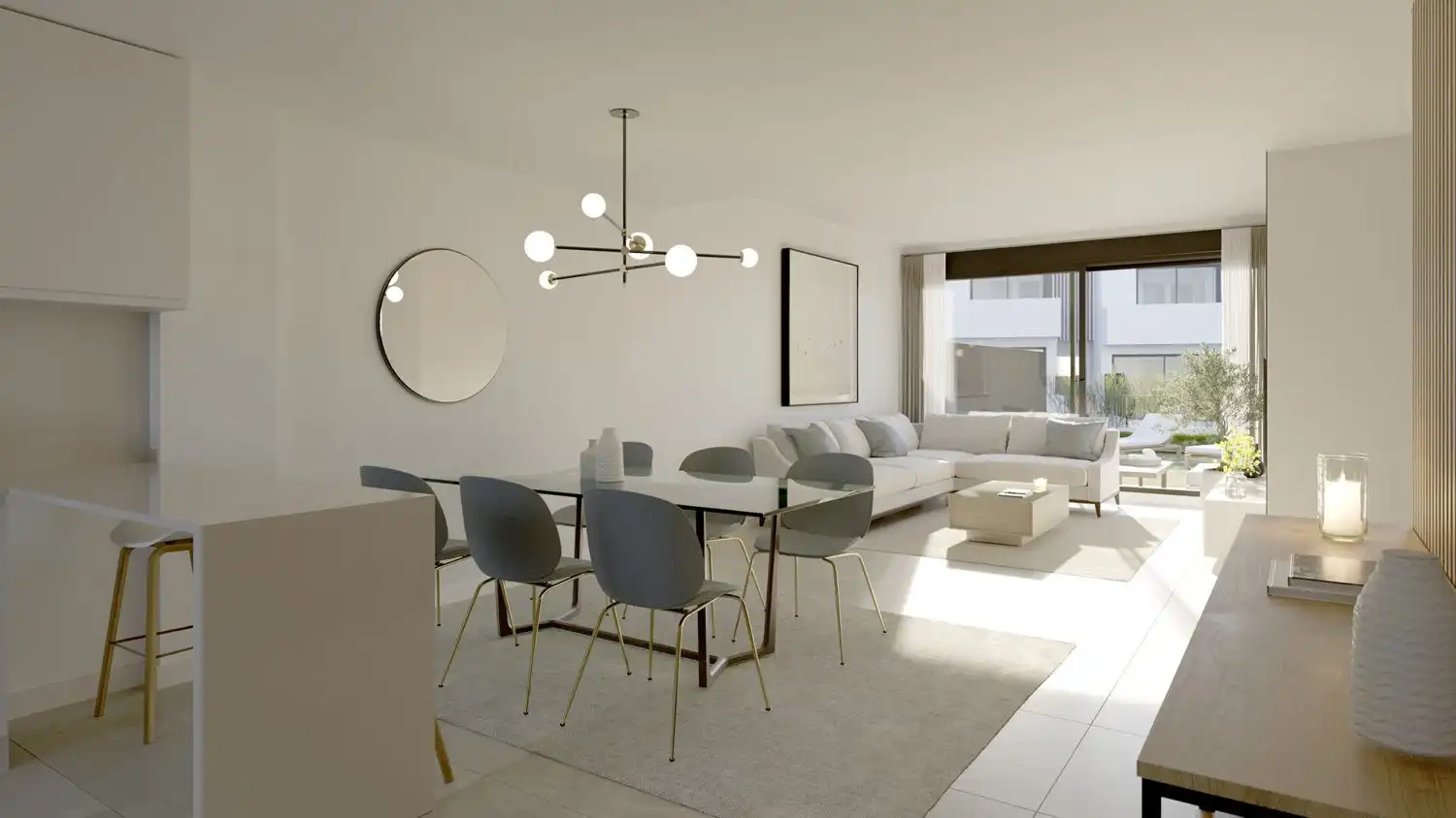 Sala de estar de Casa adosada en venta en Rincón de la Victoria con Aire acondicionado, Jardín privado y Terraza