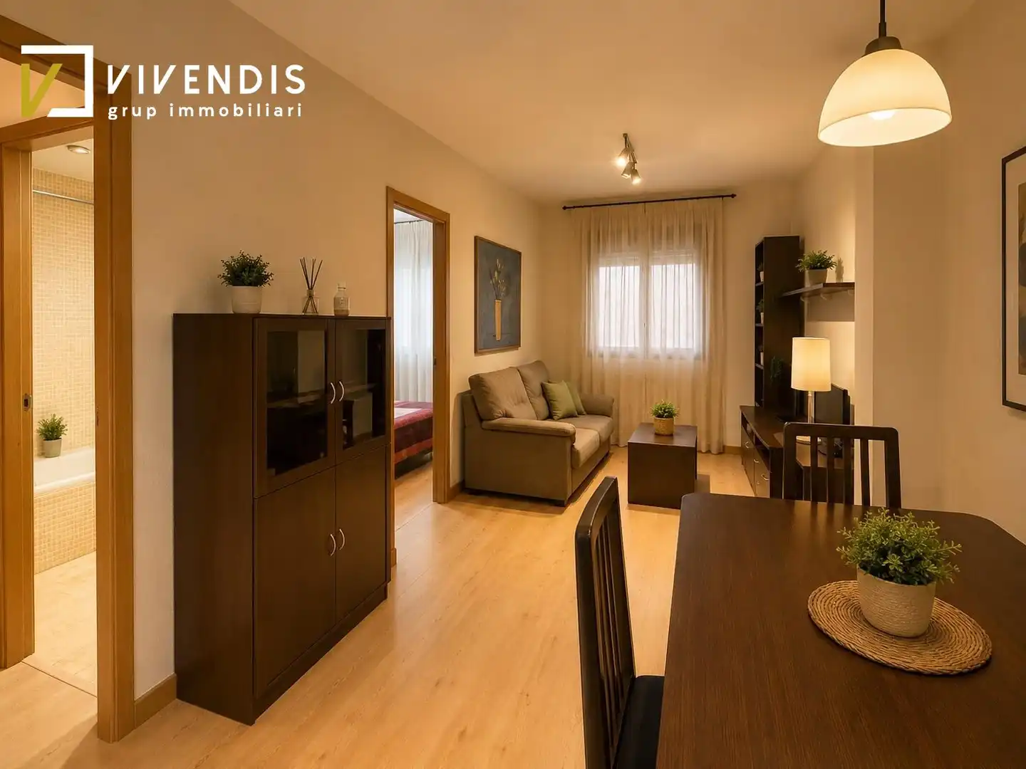 Sala de estar de Piso en venta en Lleida con Calefacción, Parquet y Trastero