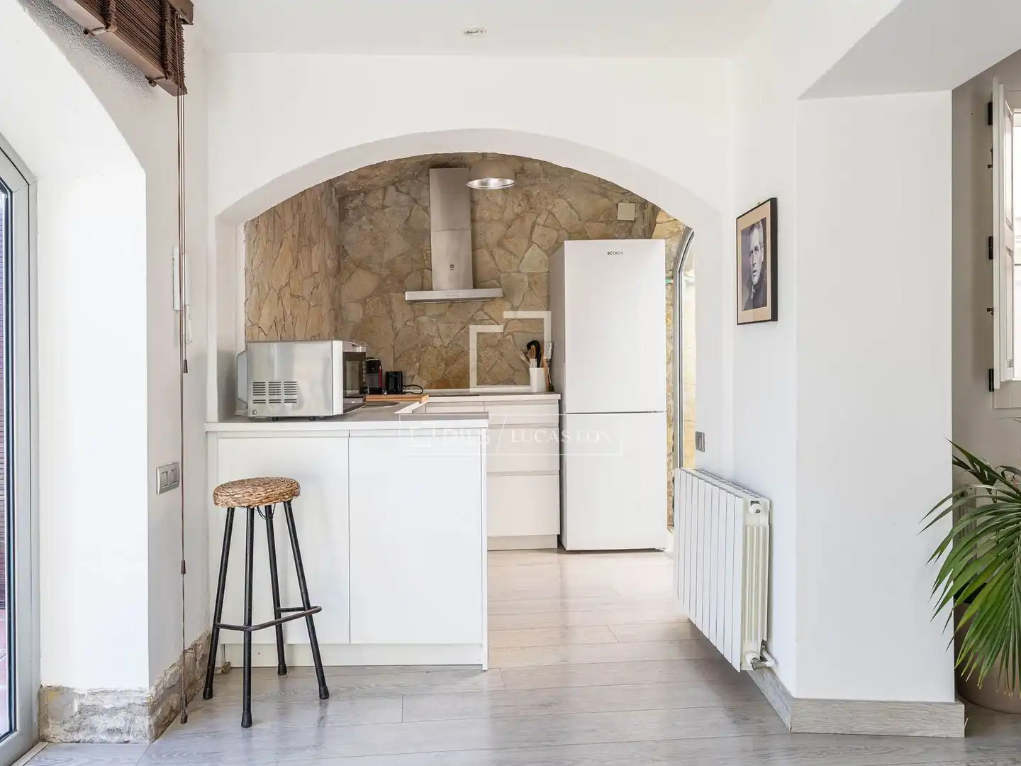 Cocina de Casa o chalet de alquiler en Caldes d'Estrac con Aire acondicionado, Calefacción y Jardín privado