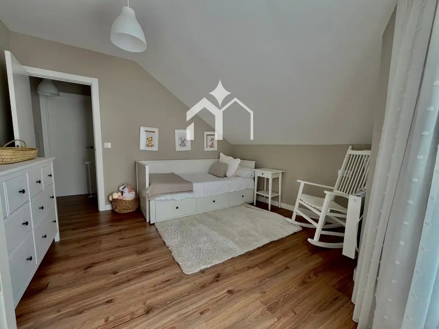 Schlafzimmer von Maisonette zum Verkauf in Moaña mit Heizung, Terrasse und Möbliert