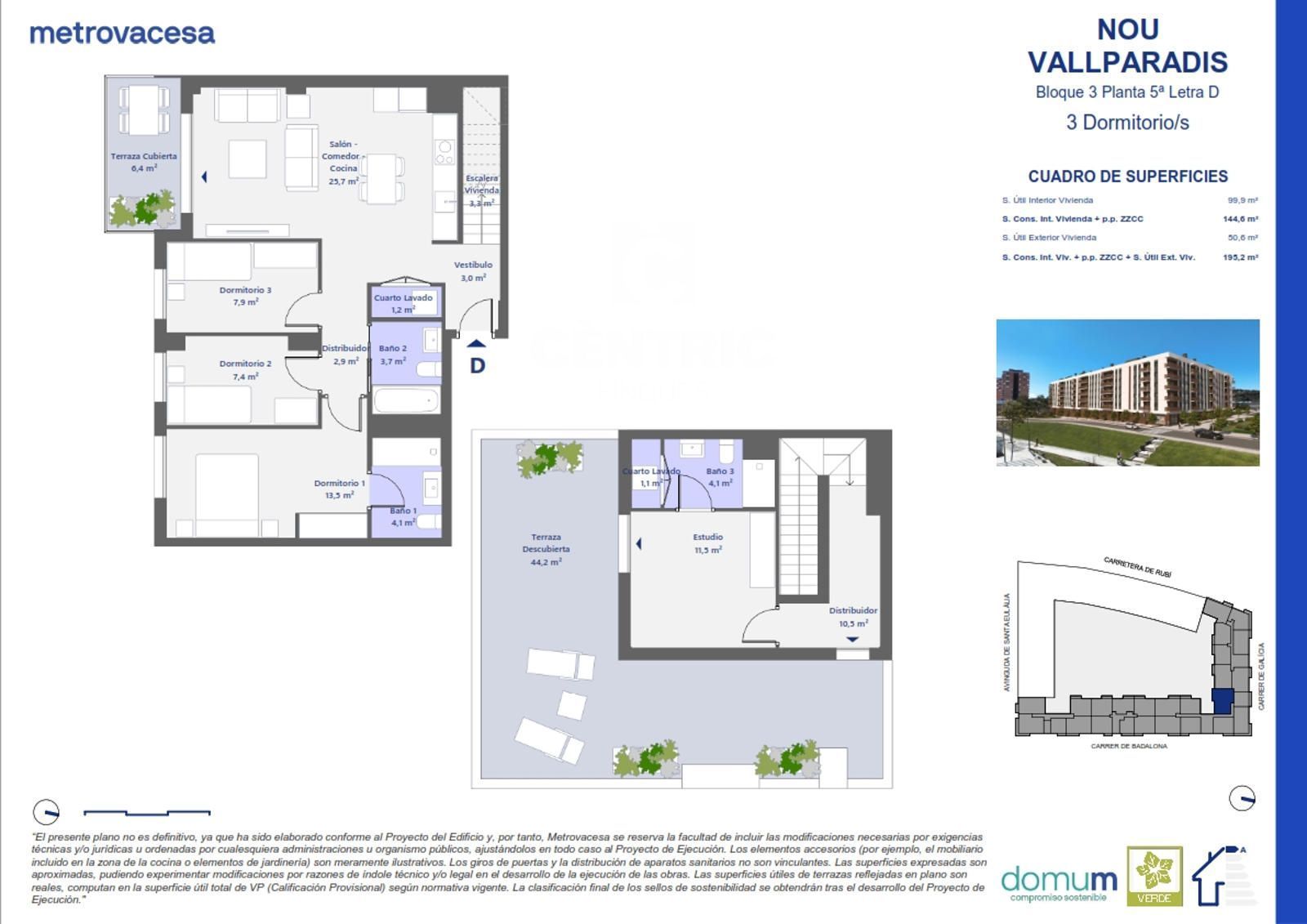 Pis en venda en Terrassa amb Aire condicionat, Calefacció i Terrassa