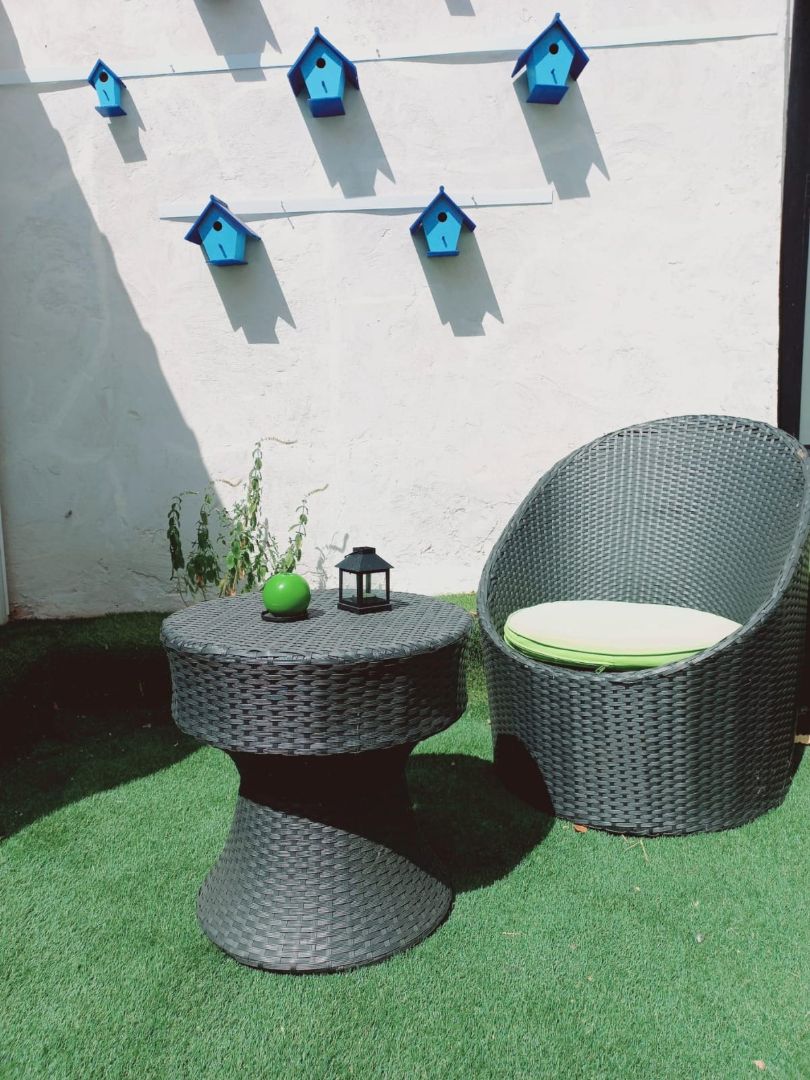 Terrasse von Einfamilien-Reihenhaus zum Verkauf in Valladolid Capital mit Heizung, Privatgarten und Terrasse