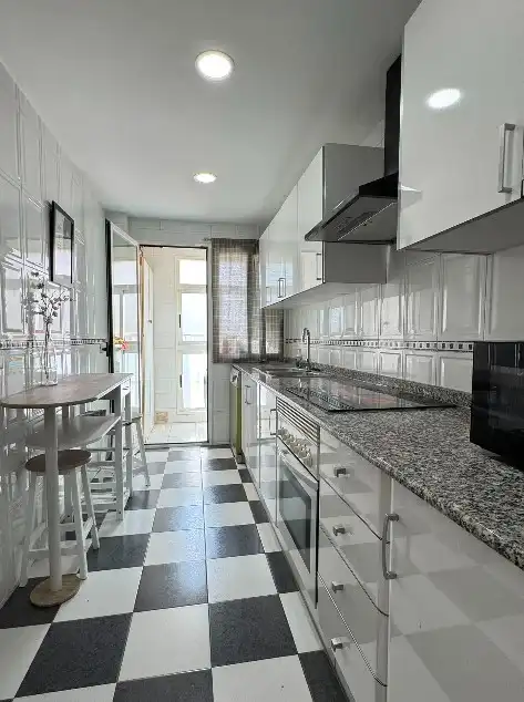 Küche von Maisonette zur Miete in Castellón de la Plana / Castelló de la Plana mit Klimaanlage, Heizung und Terrasse
