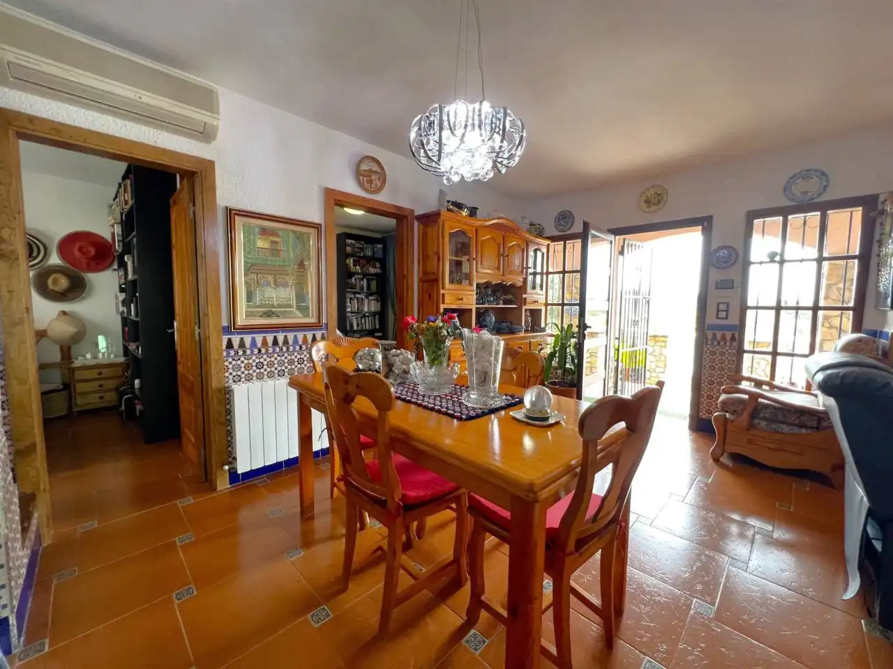Dining room of Houses for sale in Riells i Viabrea  with Air Conditioner, Heating and Private garden