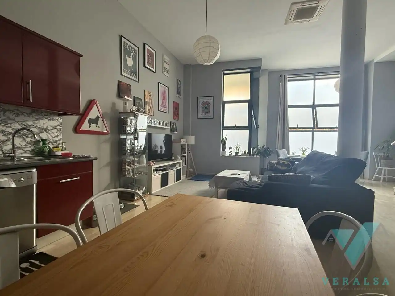 Sala d'estar de Loft en venda en San Sebastián de los Reyes amb Aire condicionat
