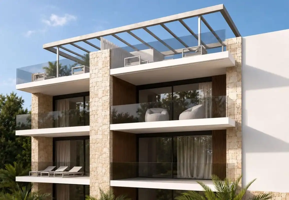 Vista exterior de Apartament en venda en Jávea / Xàbia amb Aire condicionat, Terrassa i Moblat