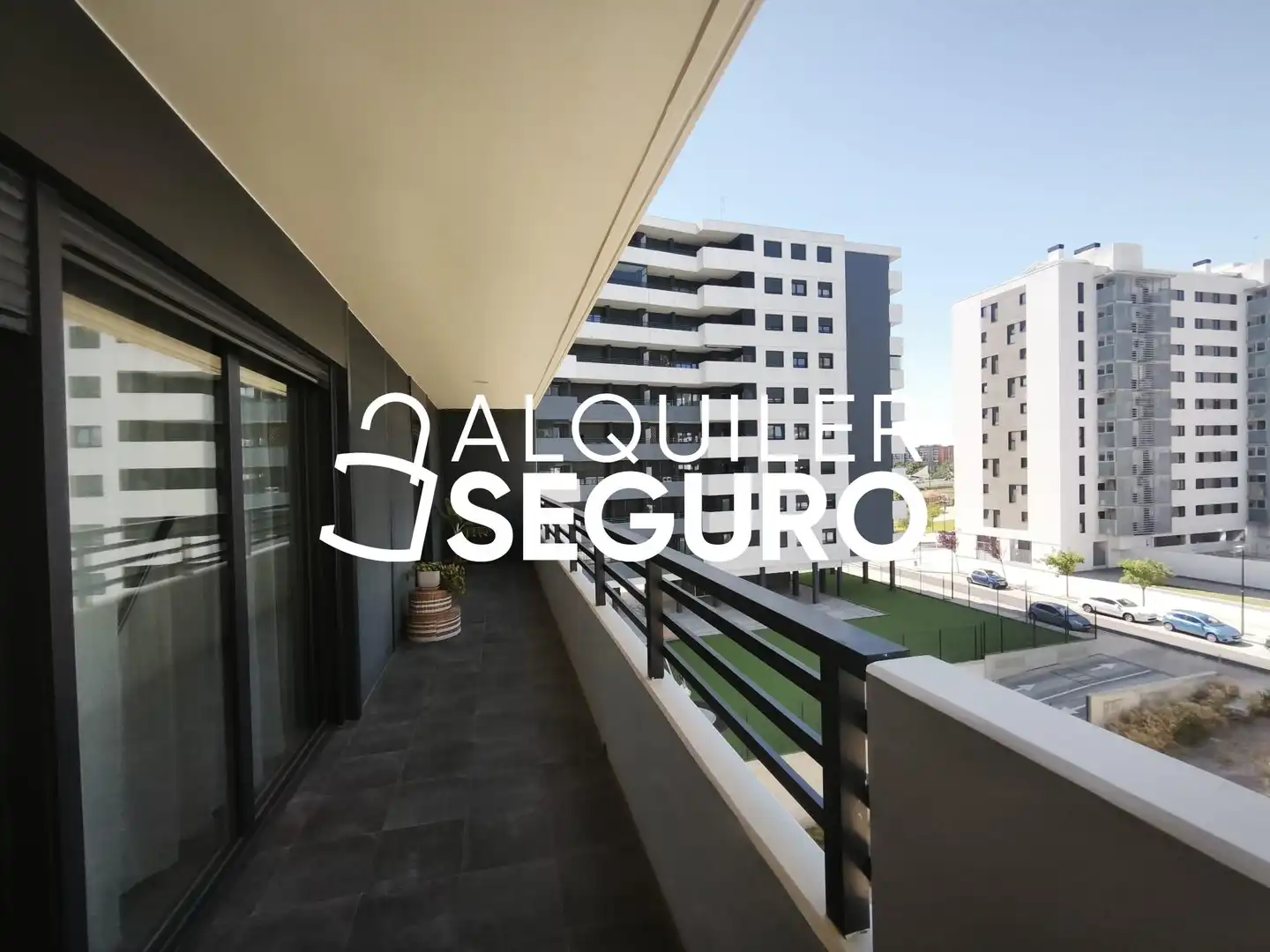 Balcony of Flat for rent in Zaragoza  with Air Conditioner, Heating and Terrace