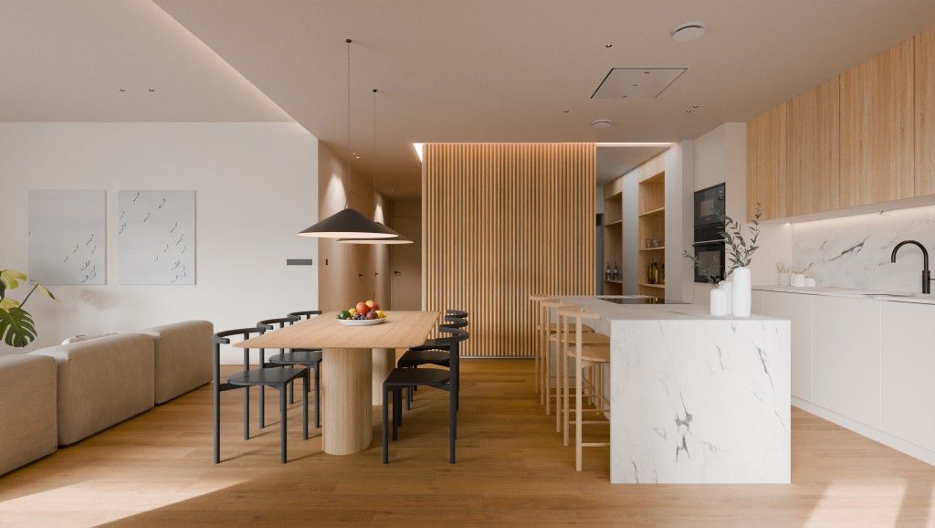 Cocina de Apartamento en venta en Sitges con Aire acondicionado, Calefacción y Jardín privado