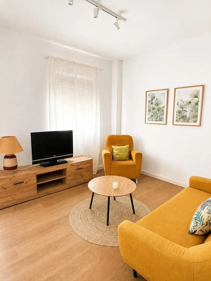Sala de estar de Piso en venta en El Puerto de Santa María con Aire acondicionado, Calefacción y Amueblado