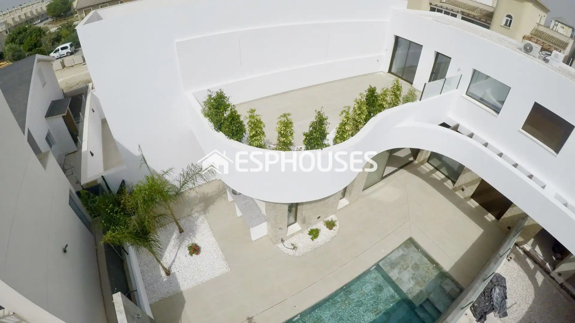 Vista exterior de Casa adosada en venta en Almoradí con Terraza, Piscina y Balcón