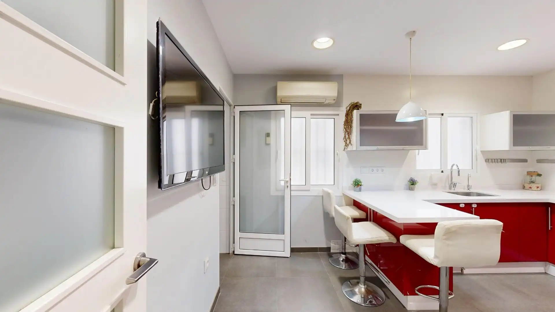 Kitchen of Flat for sale in Cartagena  with Air Conditioner, Heating and Storage room