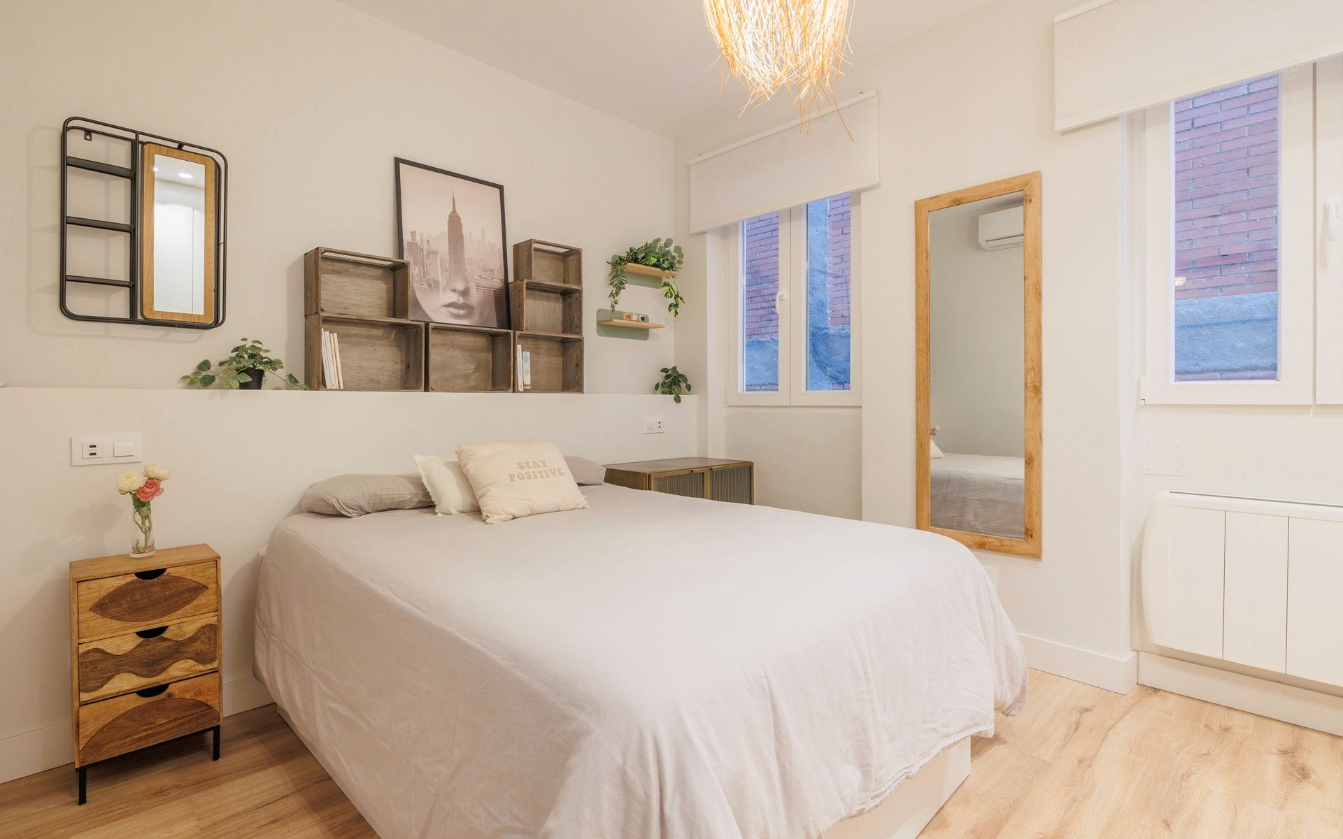 Bedroom of Flat for rent in  Madrid Capital  with Air Conditioner, Heating and Furnished