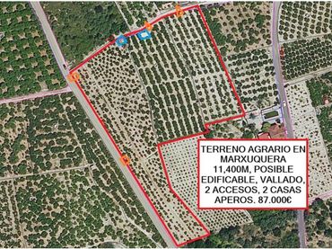 Terreny rústic en venda a Camino Marxuquera