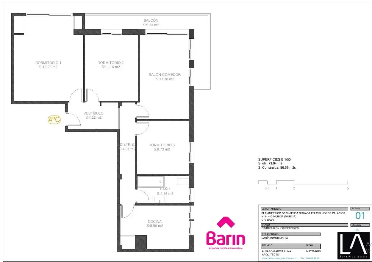 Piso en venta en Murcia con Trastero y Balcón