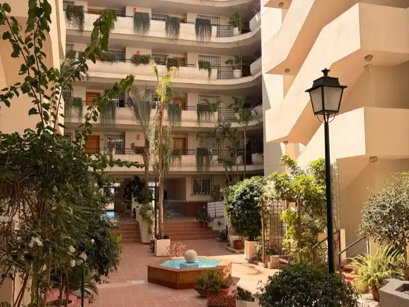 Exterior view of Flat for sale in Marbella  with Air Conditioner, Swimming Pool and Balcony