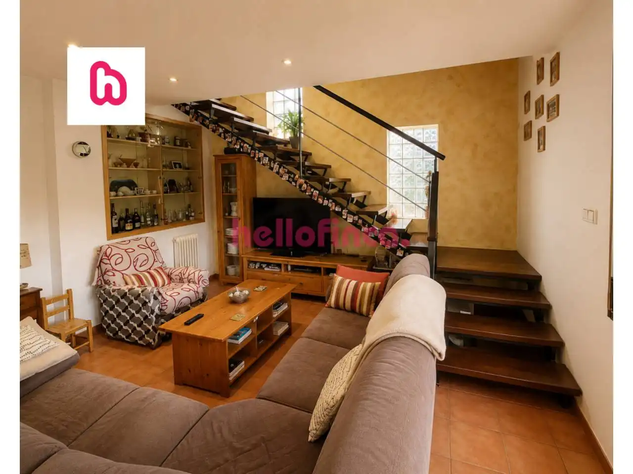 Sala de estar de Casa o chalet en venta en Font-rubí con Calefacción, Jardín privado y Terraza