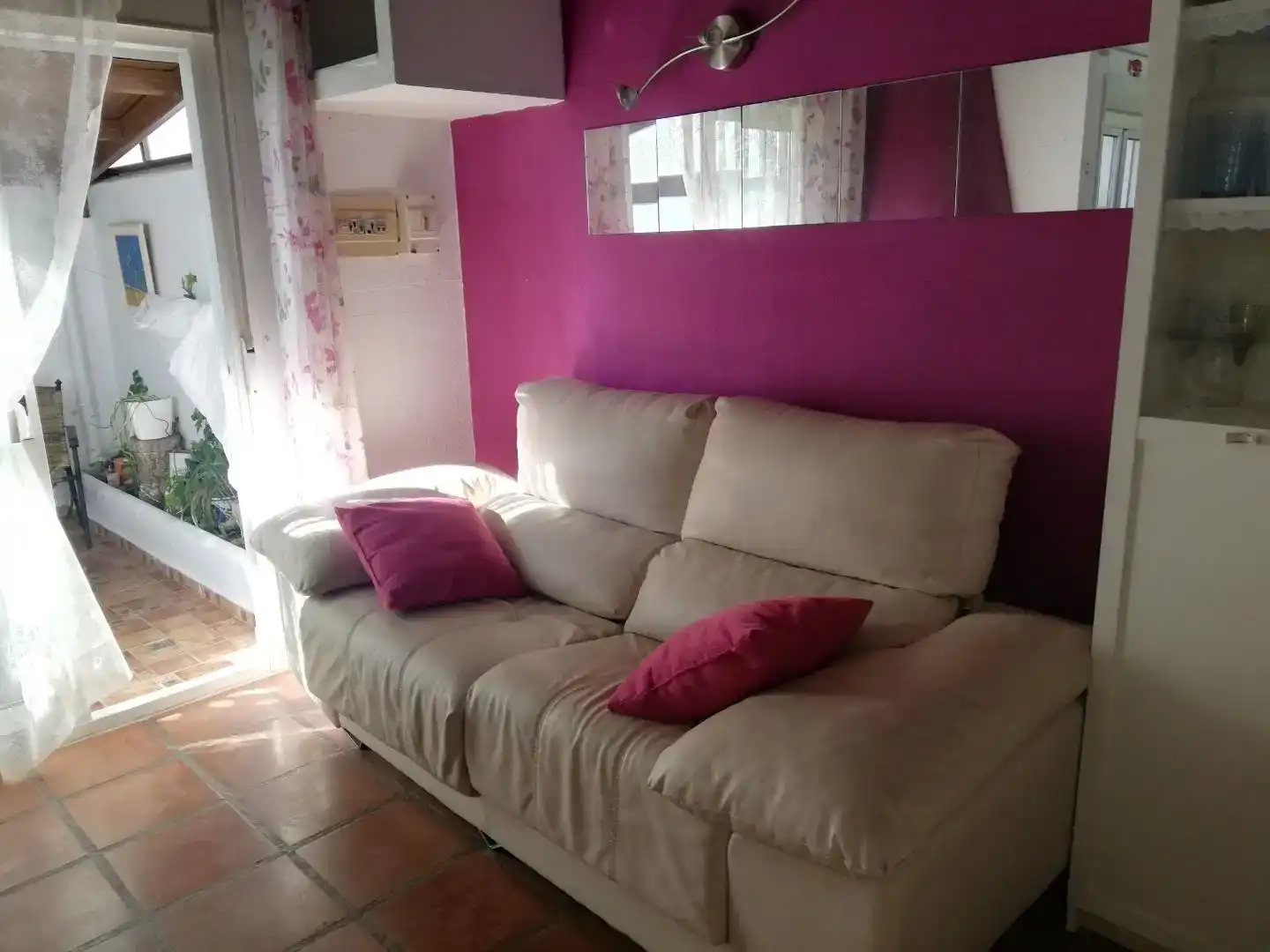 Sala de estar de Piso de alquiler en Mijas con Aire acondicionado, Terraza y Piscina