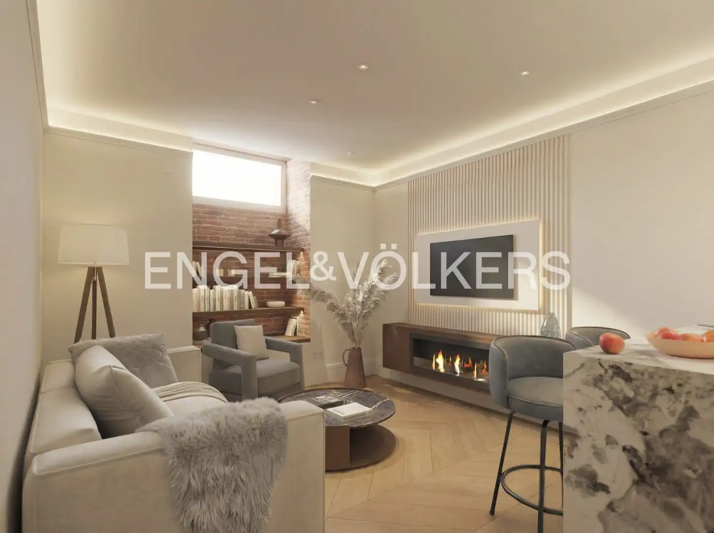 Wohnzimmer von Wohnung zum Verkauf in Madrid mit Heizung