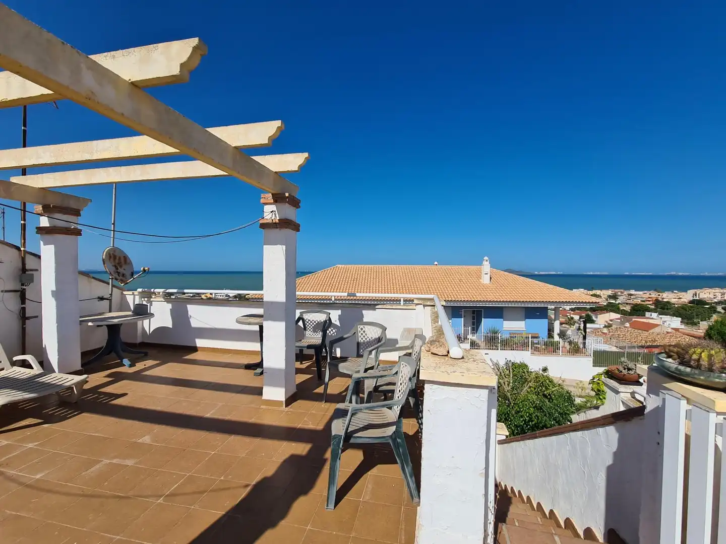 Terraza de Casa adosada en venta en Cartagena con Terraza, Amueblado y Piscina comunitaria