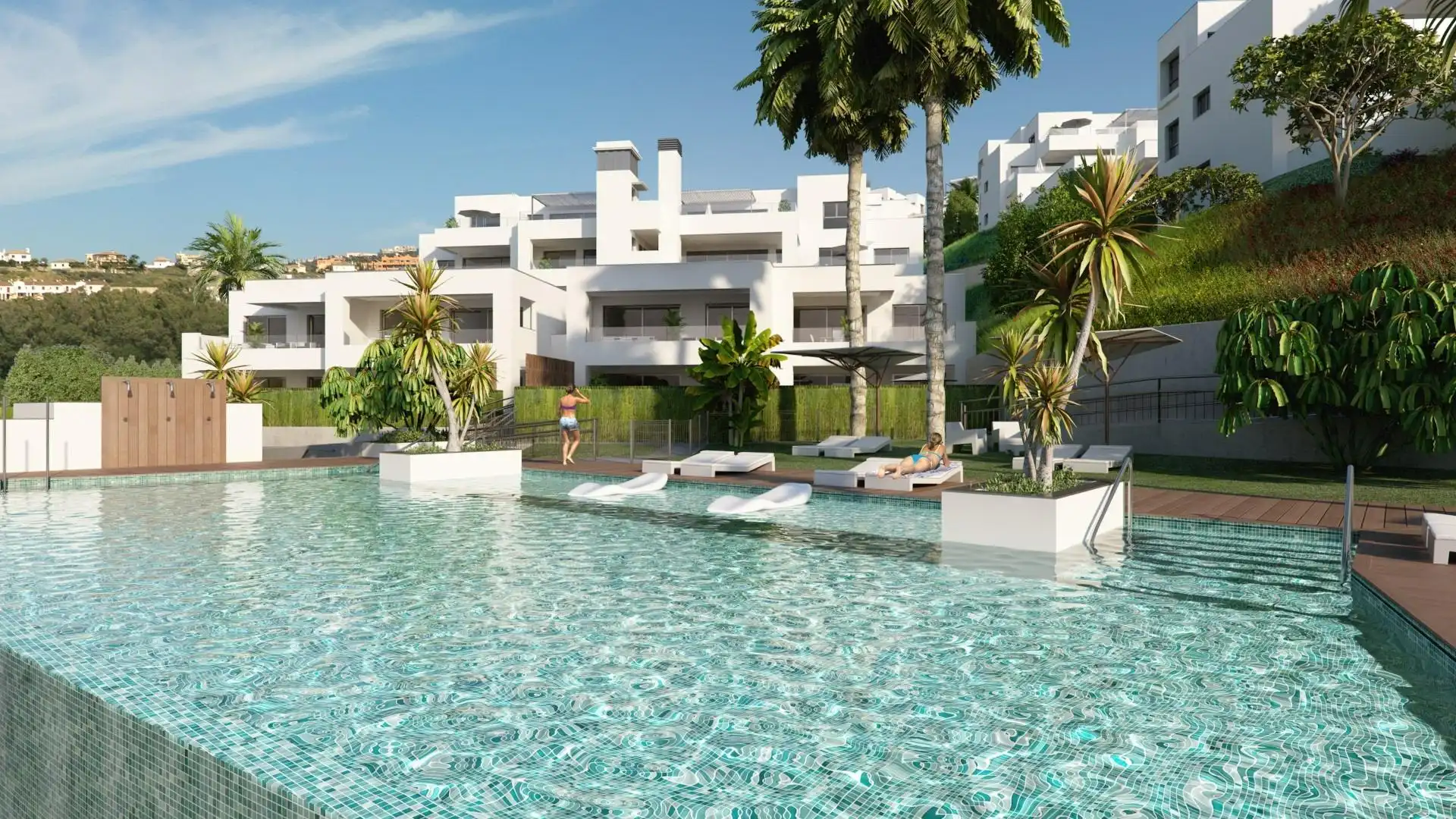 Vista exterior de Apartamento en venta en Casares con Jardín privado, Terraza y Piscina comunitaria