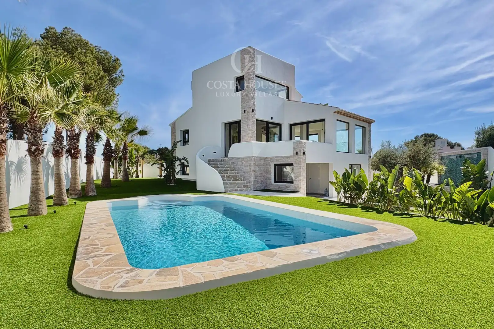 Vista exterior de Casa o xalet en venda en Jávea / Xàbia amb Aire condicionat, Calefacció i Jardí privat