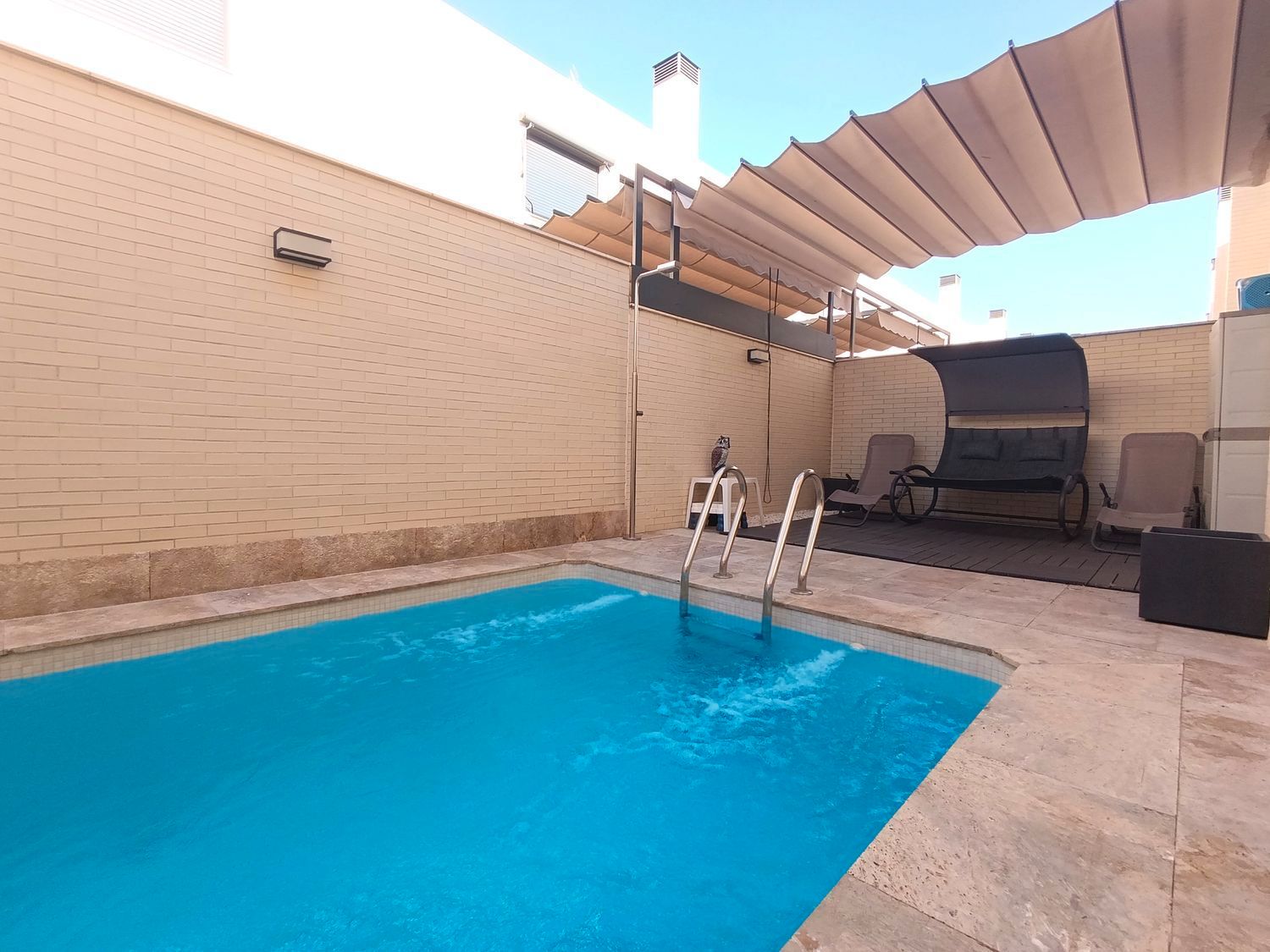Swimming pool of House or chalet for sale in Ciudad Real Capital  with Air Conditioner, Heating and Swimming Pool