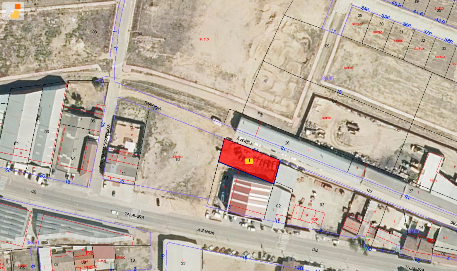 Exterior view of Industrial land for sale in La Puebla de Montalbán