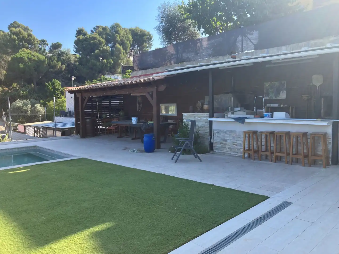 Terraza de Casa o chalet en venta en Terrassa con Calefacción, Jardín privado y Piscina