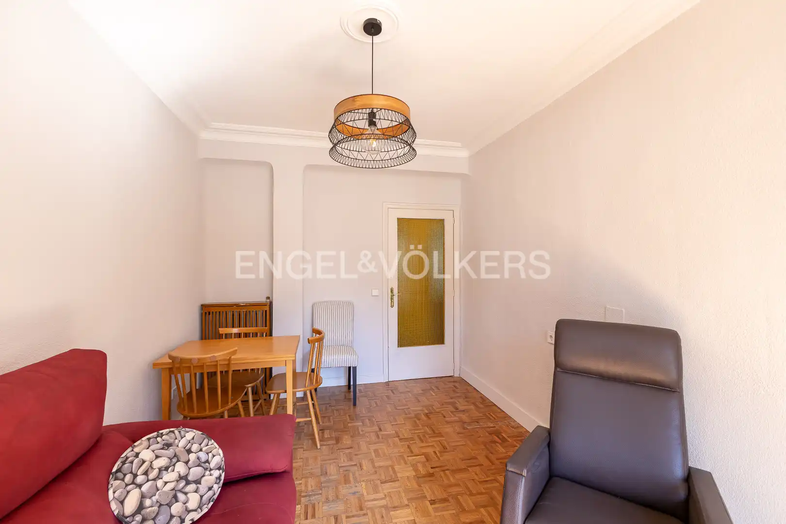 Esszimmer von Wohnung zur Miete in Madrid mit Klimaanlage, Heizung und Parkett