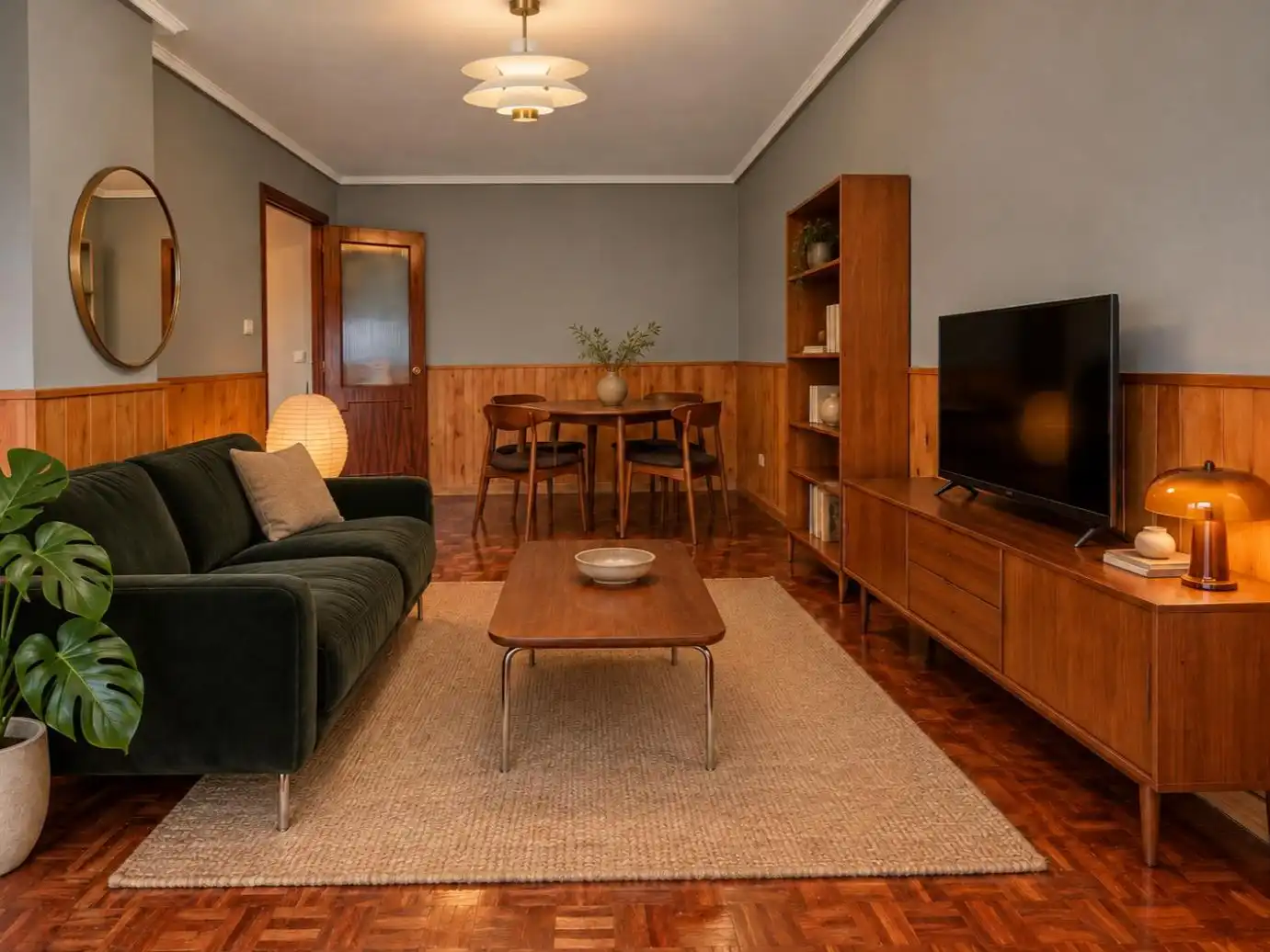 Sala de estar de Ático de alquiler en Centro