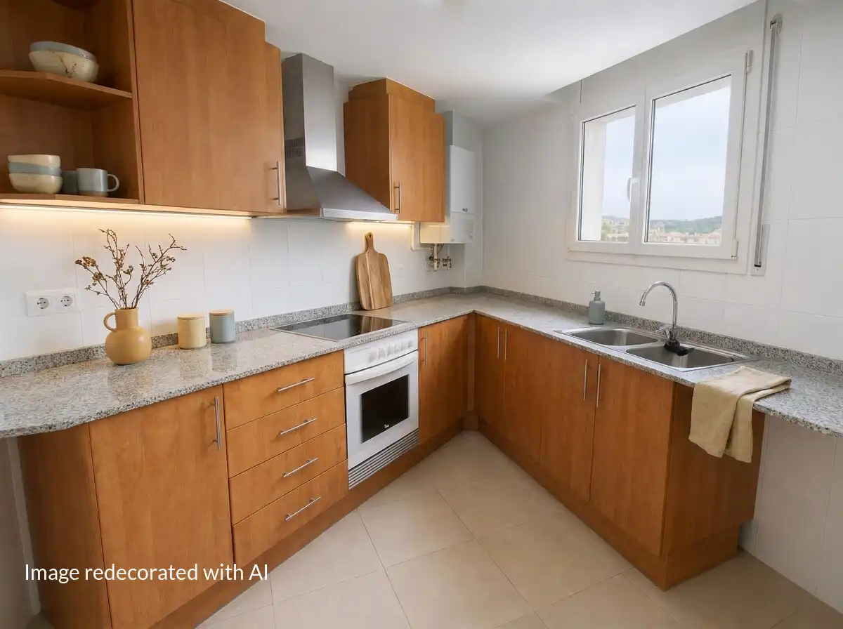 Cocina de Piso en venta en Sant Julià de Ramis con Calefacción, Terraza y Horno