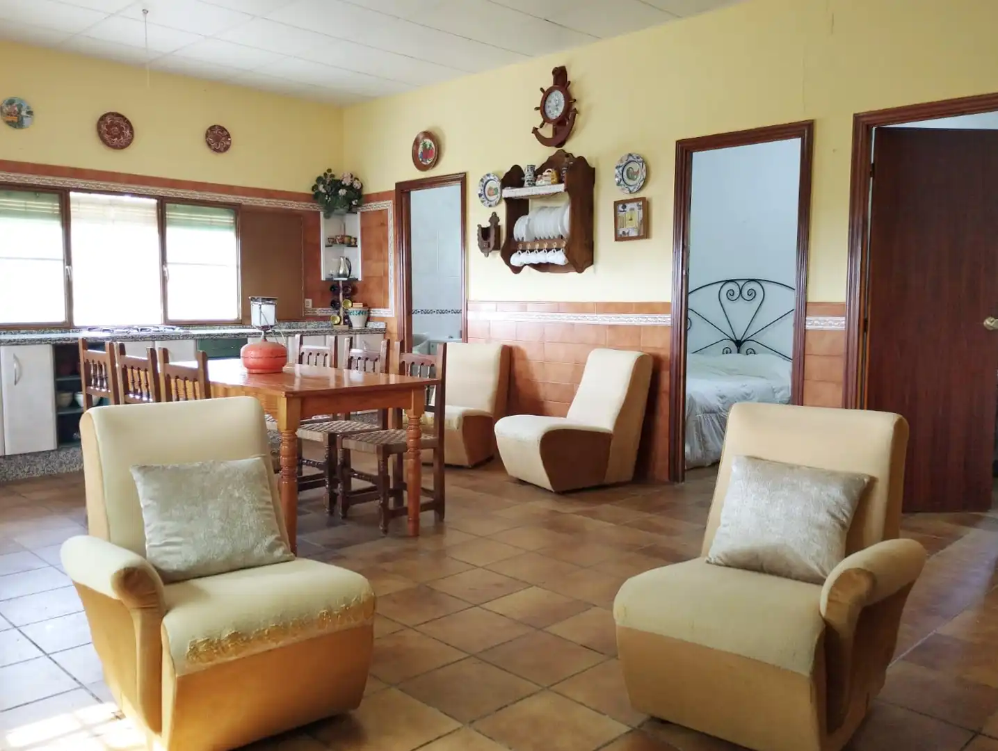 Dining room of Country homes for sale in El Campillo (Huelva)  with Terrace and Furnished