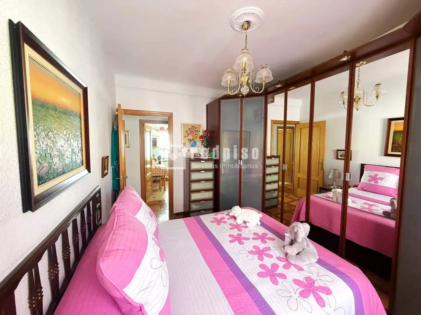 Bedroom of Flat for sale in Madrid  with Air Conditioner and Heating