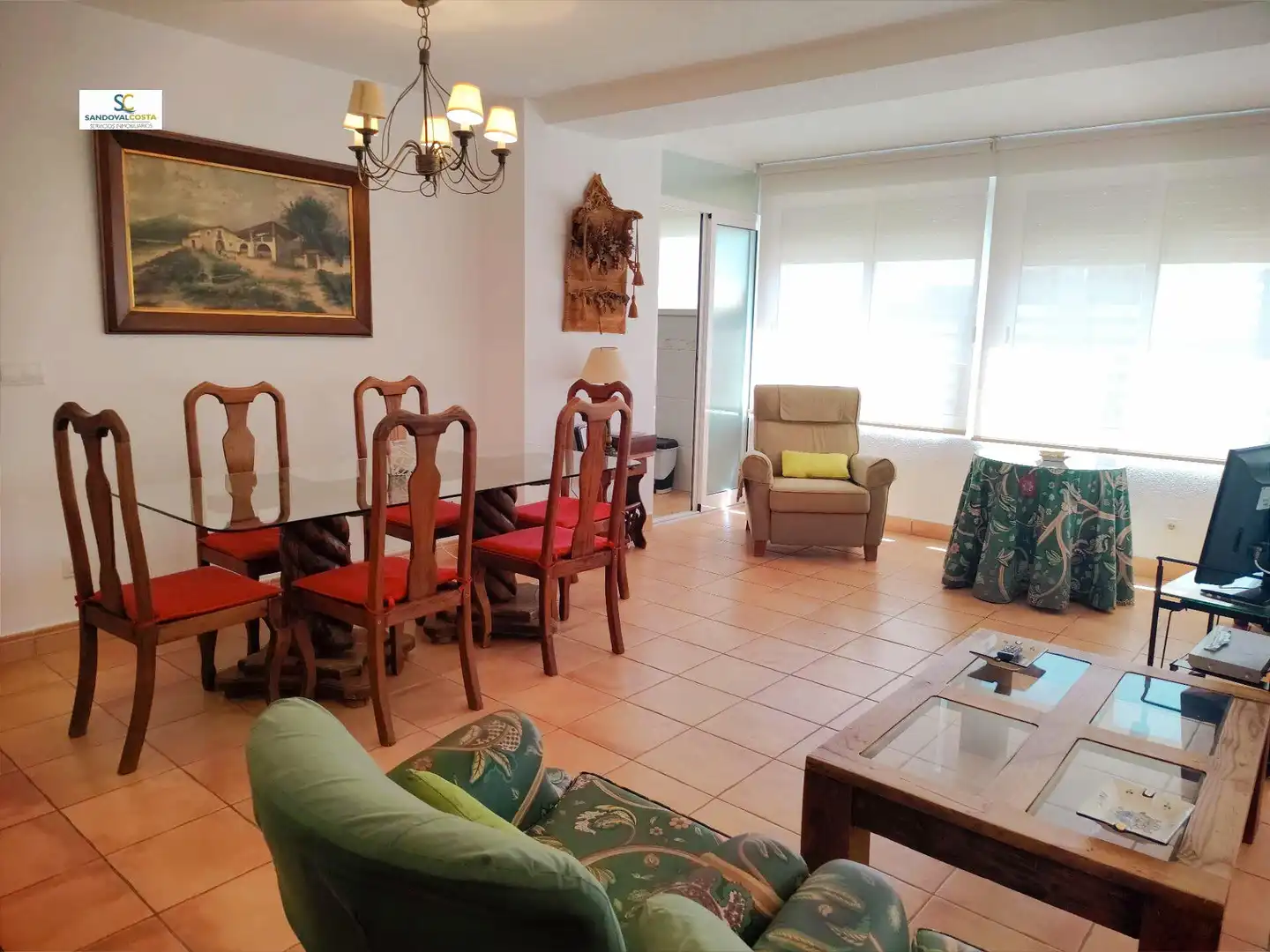 Wohnzimmer von Wohnung zum Verkauf in Alicante / Alacant mit Klimaanlage und Gemeinschaftspool
