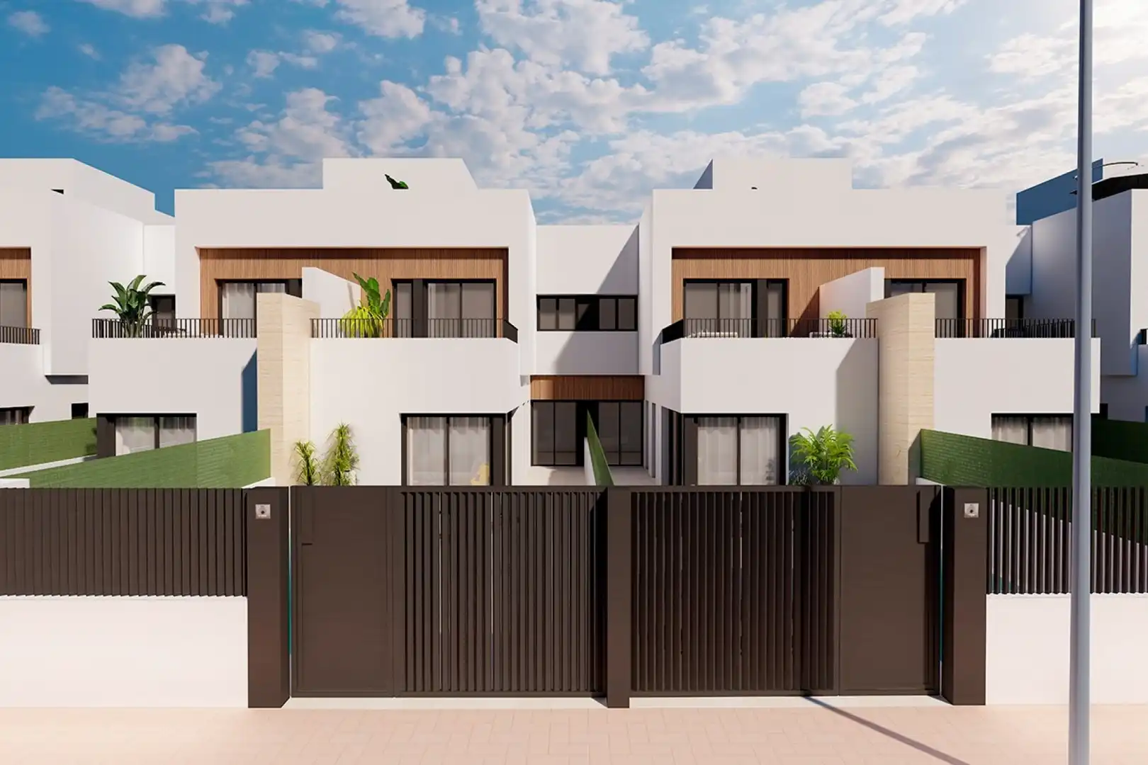 Vista exterior de Pis en venda en Los Alcázares amb Aire condicionat, Jardí privat i Terrassa