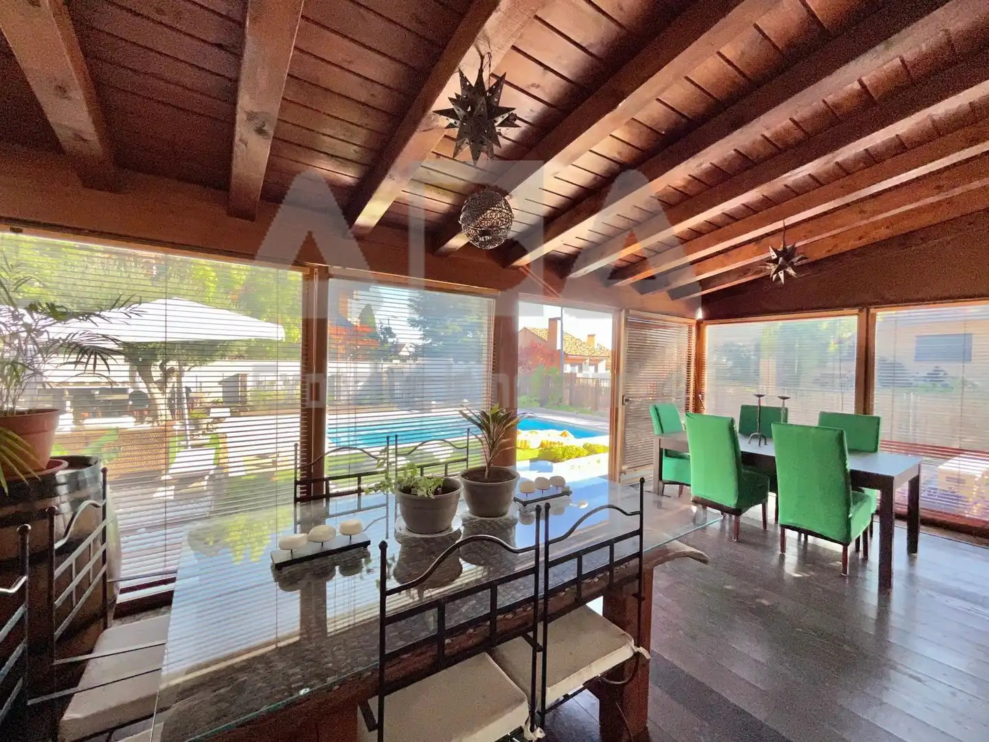 Dining room of Houses for sale in Torrelodones  with Air Conditioner, Heating and Private garden
