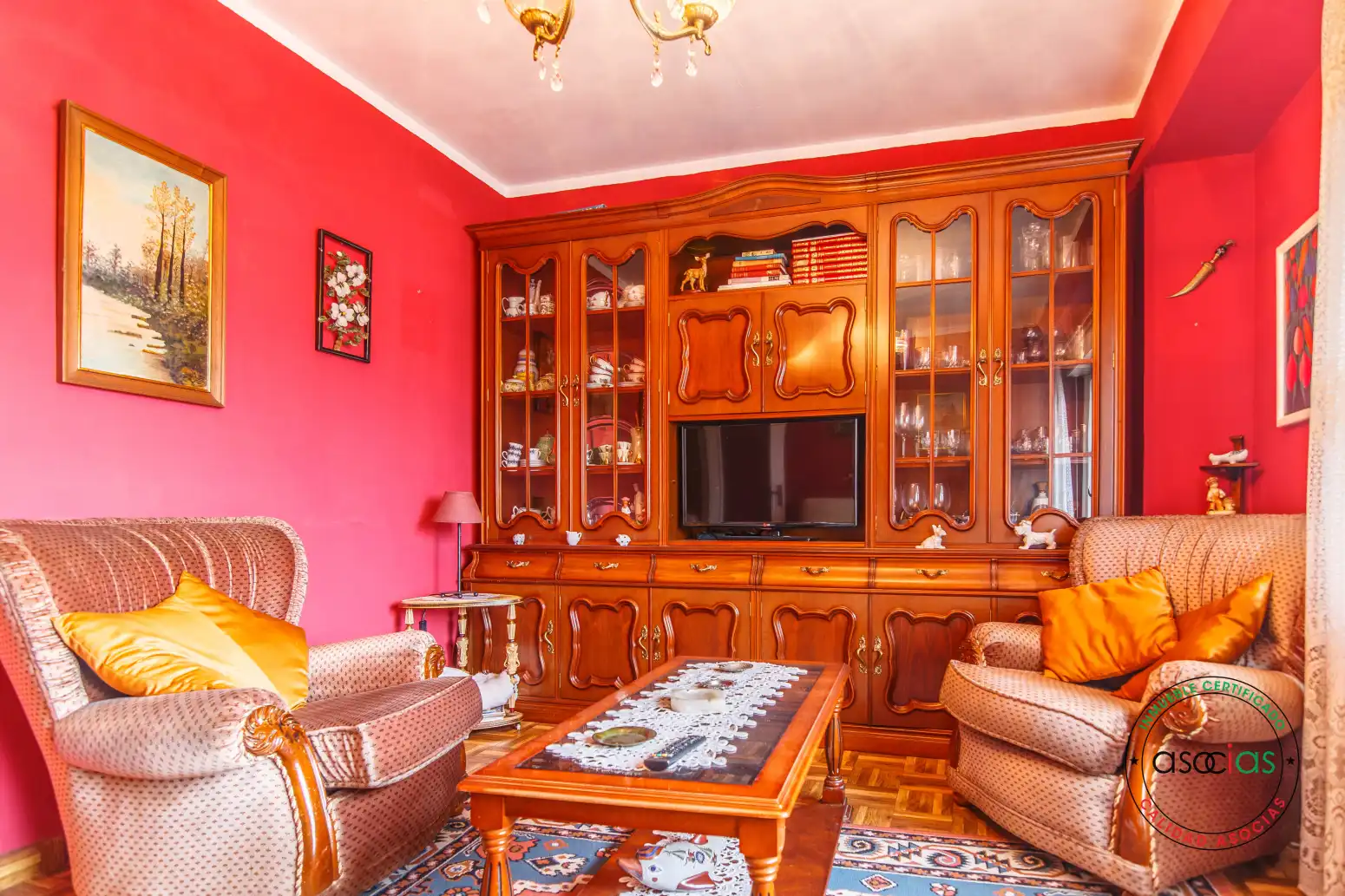 Living room of Flat for sale in Nava  with Heating and Balcony