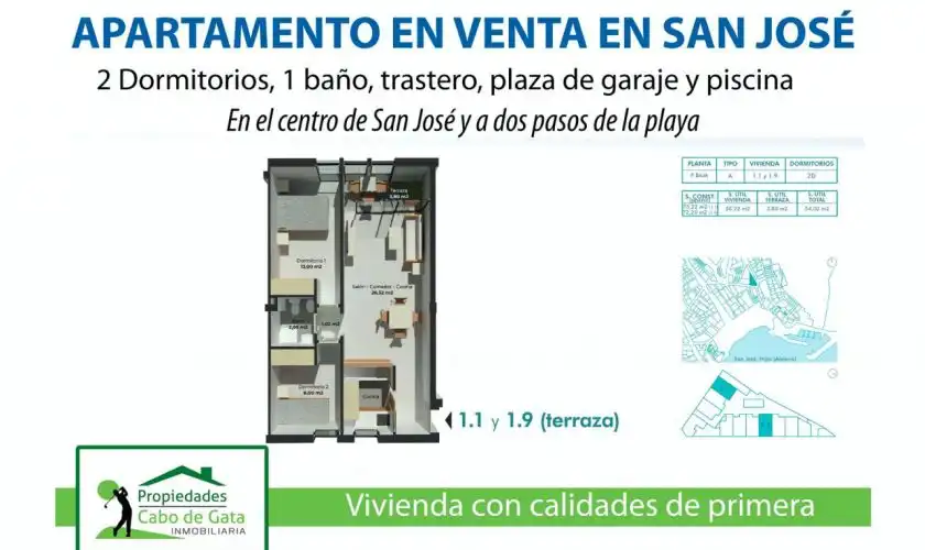 Wohnungen zum Verkauf in Níjar mit Abstellraum und Gemeinschaftspool